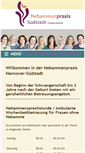 Mobile Screenshot of hannover-hebammenpraxis.de